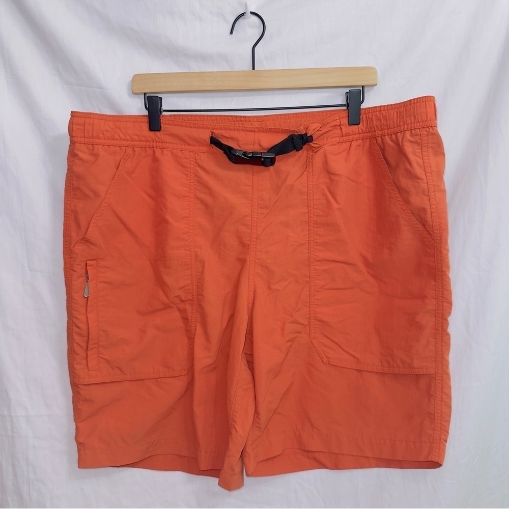 Men's Eddie Bauer Orange Mesh Liner Nylon Swim Trunks size XL